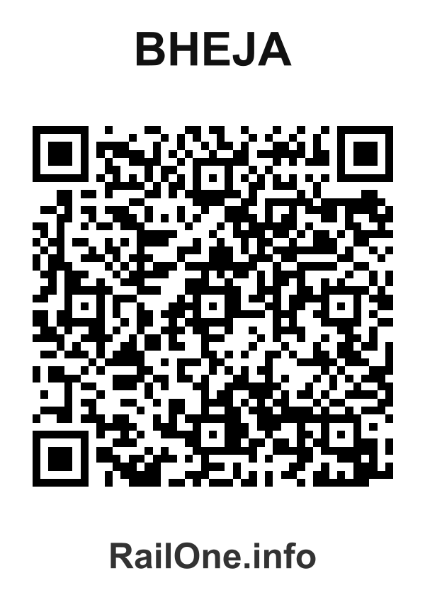 RailOne QR Code for Bheja station