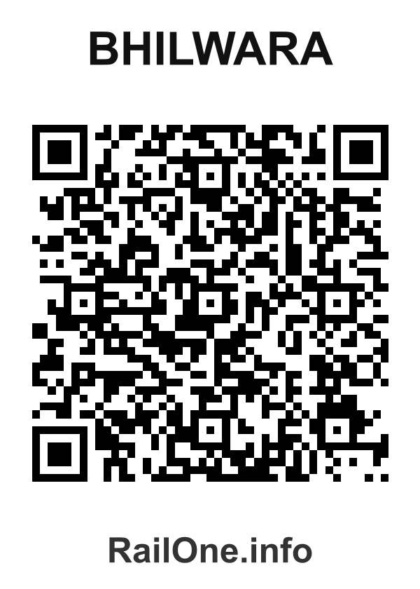 RailOne QR Code for Bhilwara station