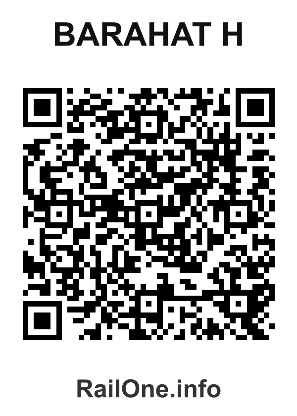 RailOne QR Code for Barahat H station
