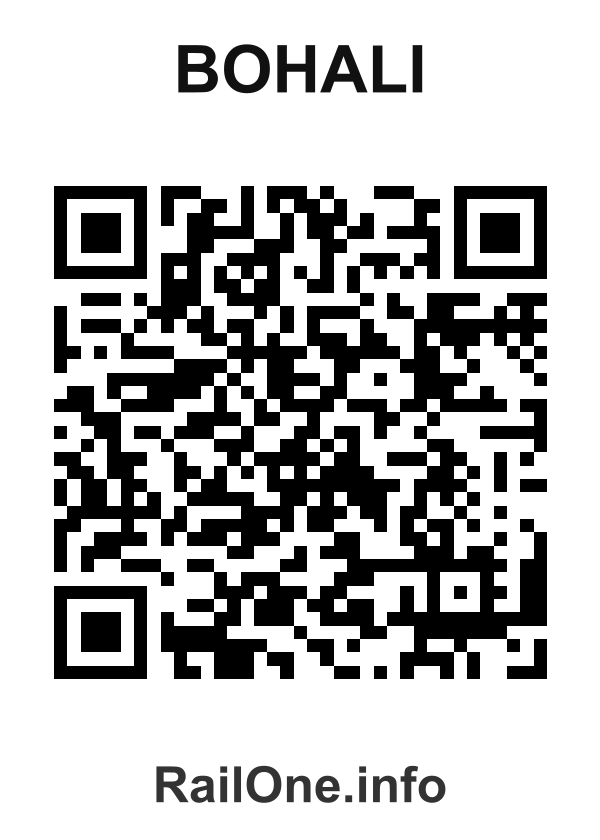 RailOne QR Code for Bohali station
