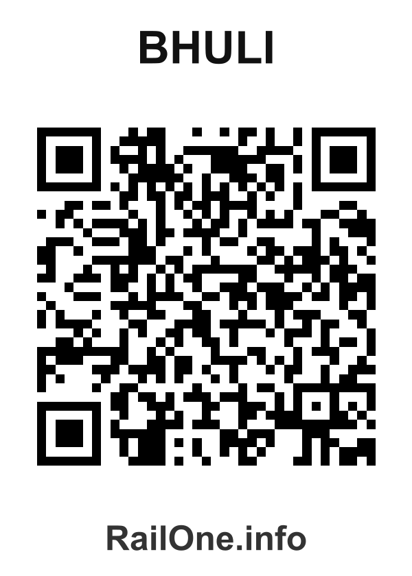 RailOne QR Code for Bhuli station