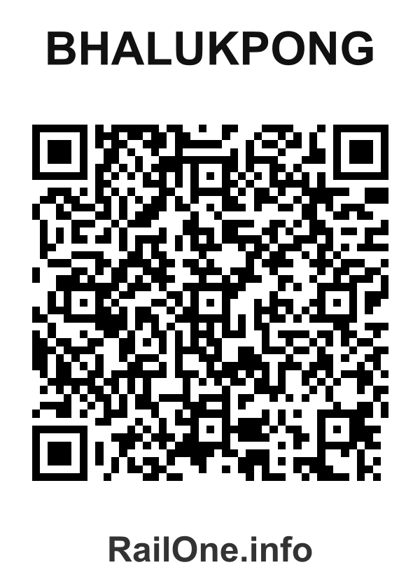 RailOne QR Code for Bhalukpong station