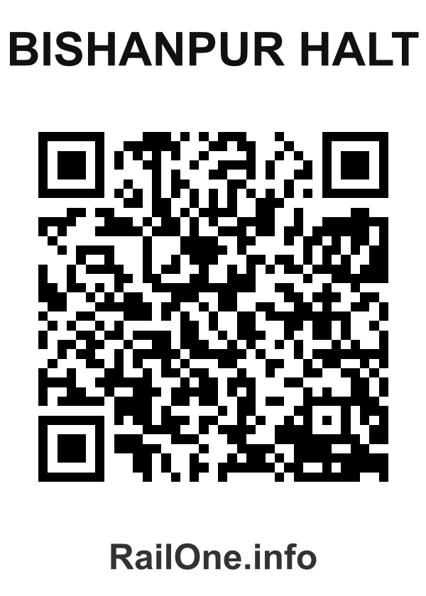 RailOne QR Code for Bishanpur Halt station