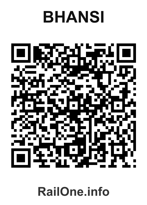 RailOne QR Code for Bhansi station