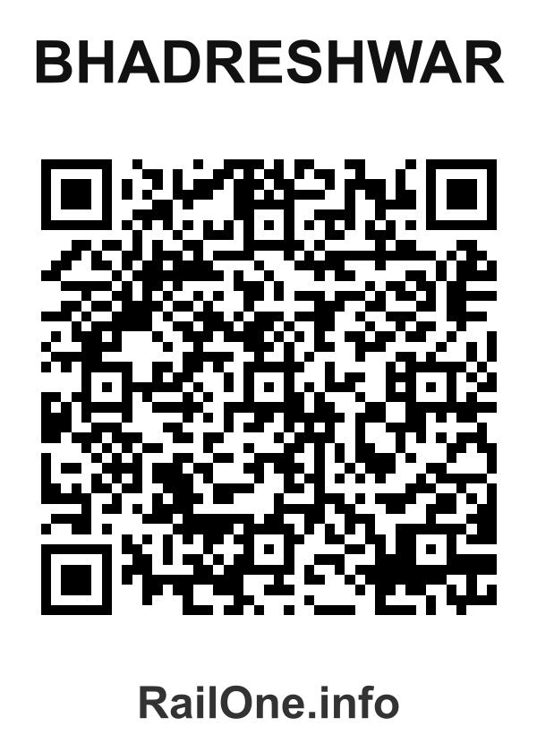 RailOne QR Code for Bhadreshwar station
