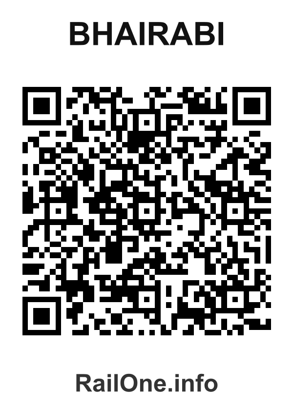 RailOne QR Code for Bhairabi station