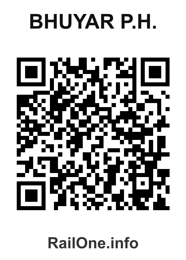 RailOne QR Code for Bhuyar P.h. station