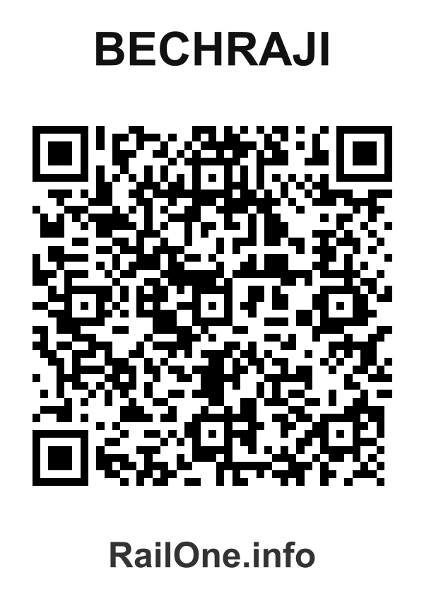 RailOne QR Code for Bechraji station