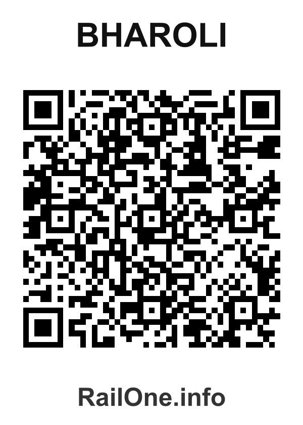 RailOne QR Code for Bharoli station