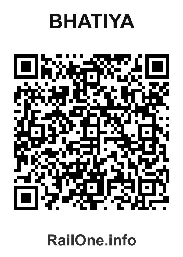 RailOne QR Code for Bhatiya station