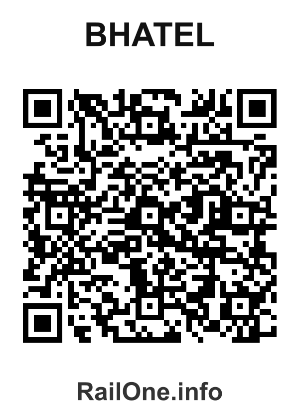 RailOne QR Code for Bhatel station