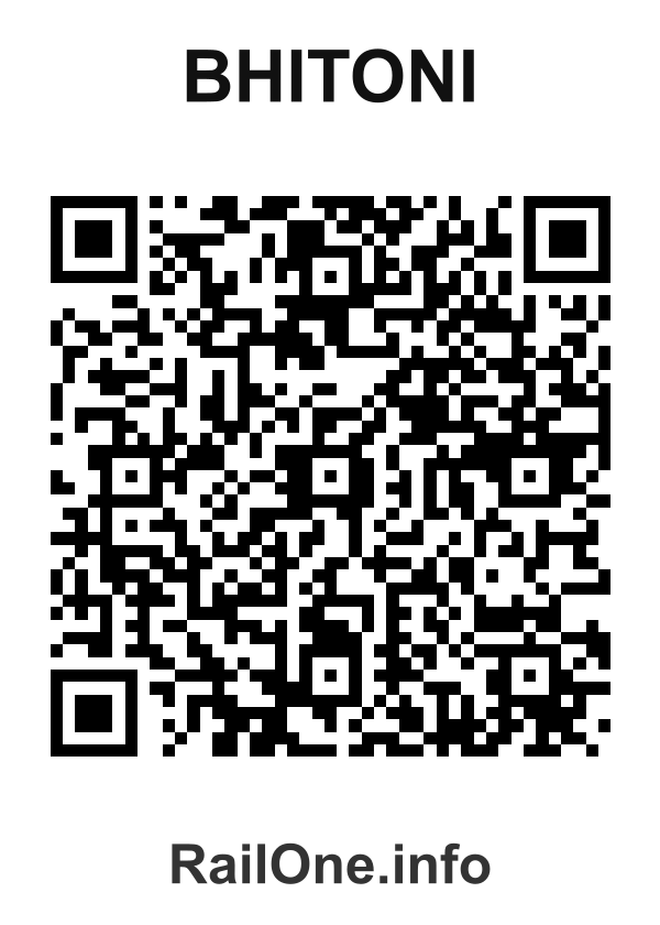 RailOne QR Code for Bhitoni station