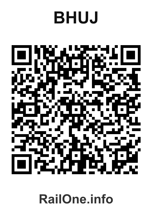 RailOne QR Code for Bhuj station