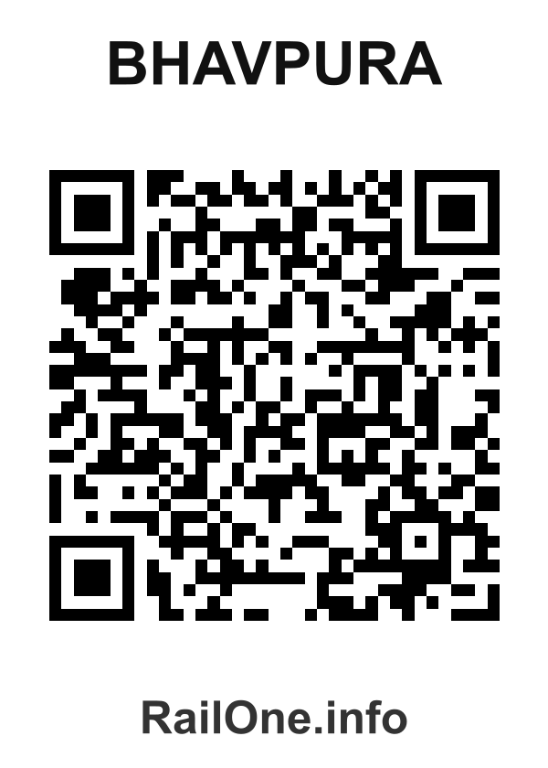RailOne QR Code for Bhavpura station