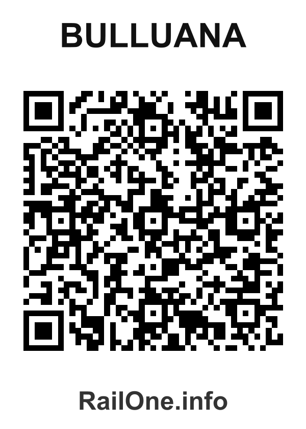 RailOne QR Code for Bulluana station