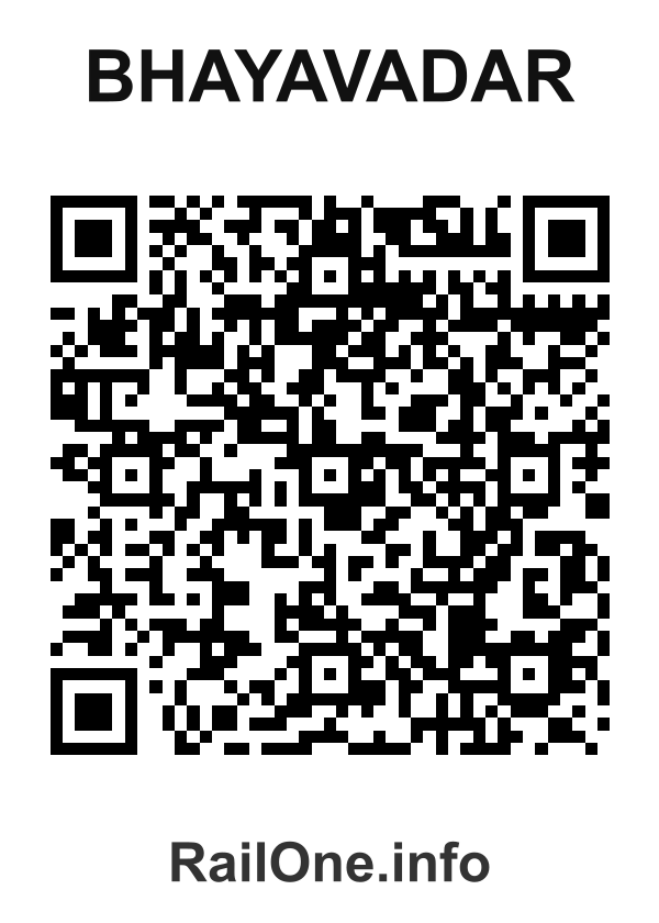 RailOne QR Code for Bhayavadar station