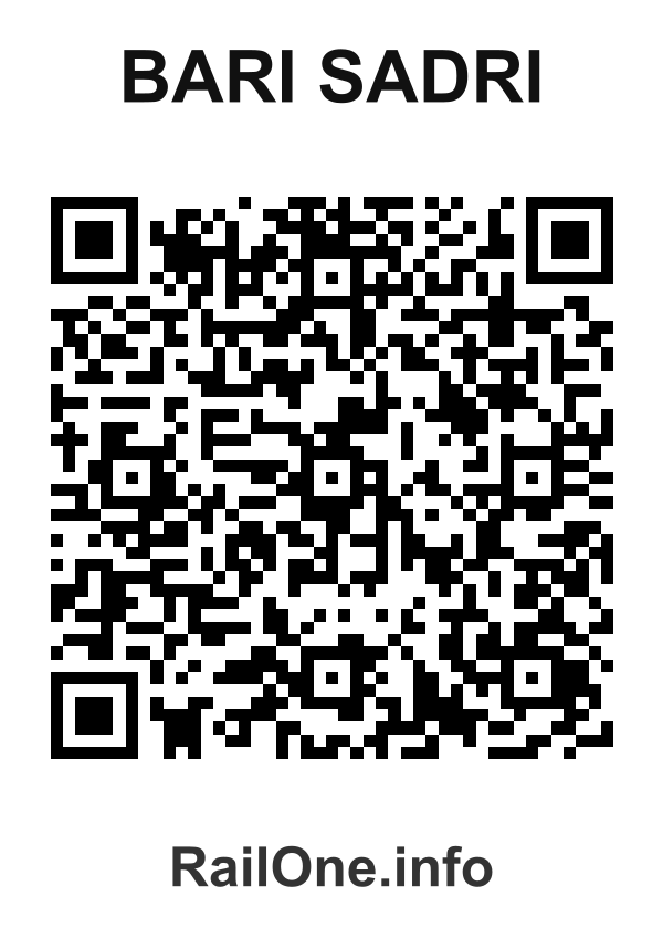 RailOne QR Code for Bari Sadri station