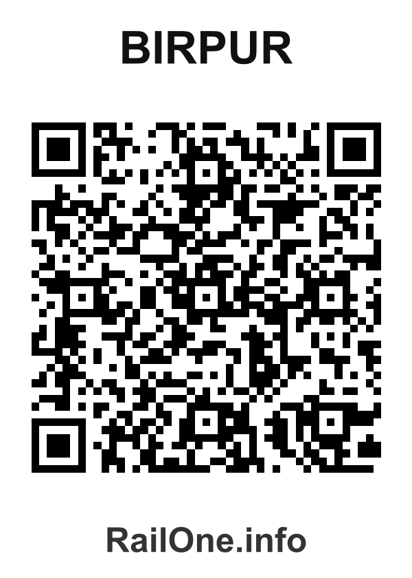 RailOne QR Code for Birpur station