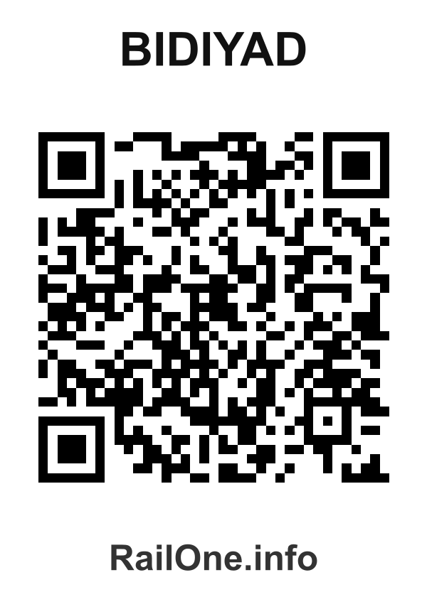 RailOne QR Code for Bidiyad station