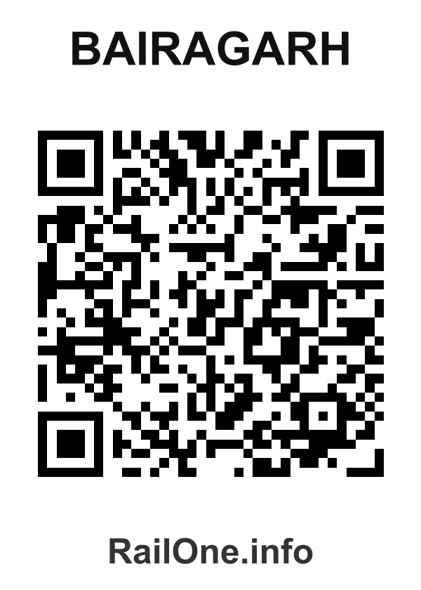 RailOne QR Code for Bairagarh station