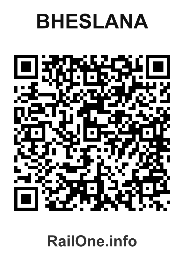 RailOne QR Code for Bheslana station