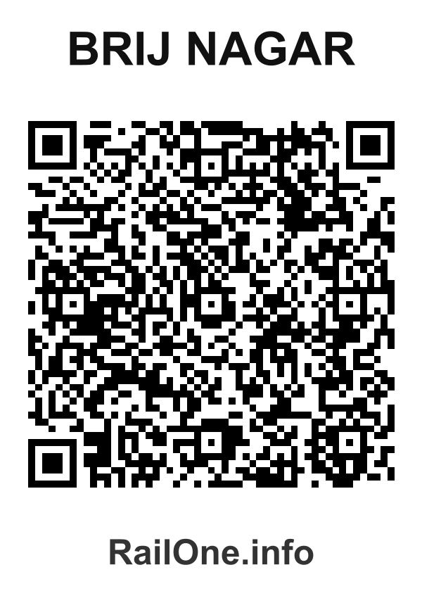 RailOne QR Code for Brij Nagar station