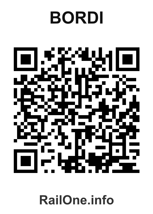 RailOne QR Code for Bordi station