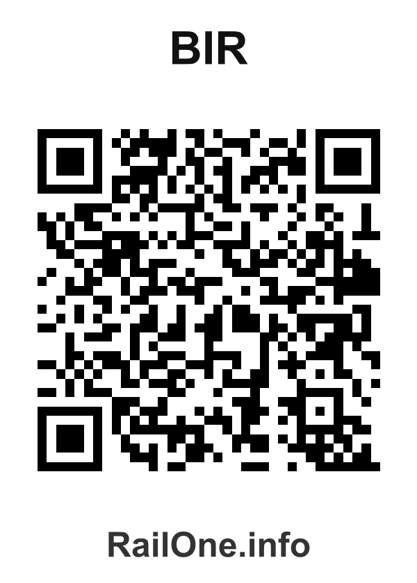 RailOne QR Code for Bir station