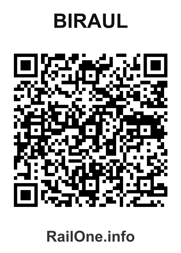 RailOne QR Code for Biraul station