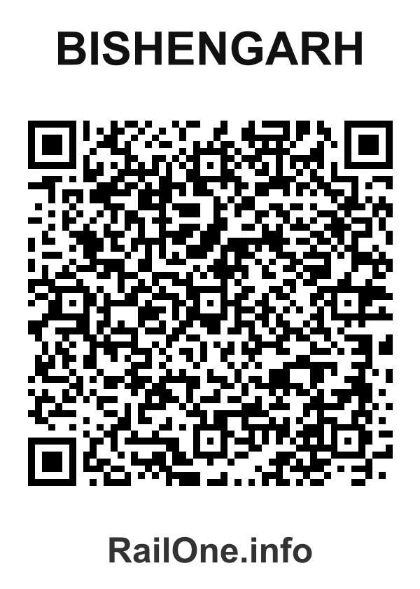 RailOne QR Code for Bishengarh station