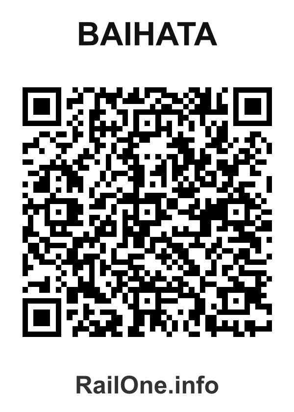 RailOne QR Code for Baihata station