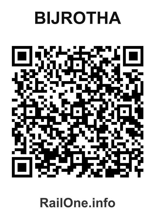RailOne QR Code for Bijrotha station