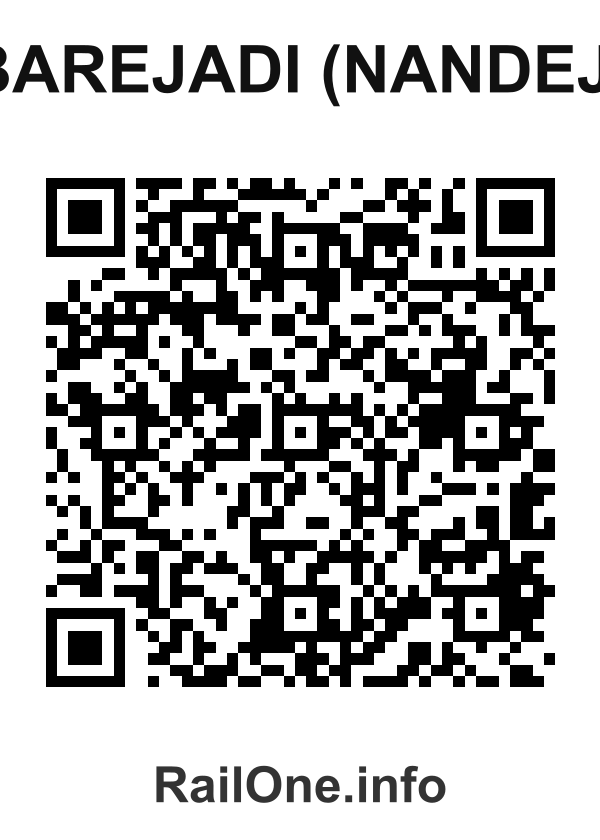RailOne QR Code for Barejadi (nandej) station