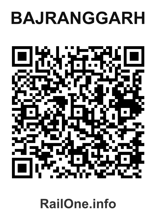 RailOne QR Code for Bajranggarh station