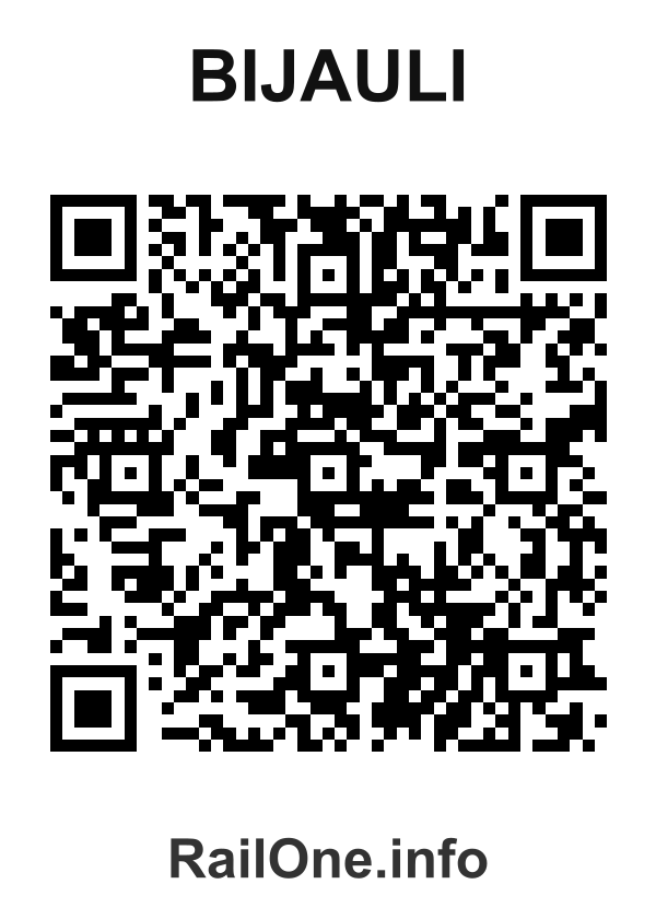 RailOne QR Code for Bijauli station