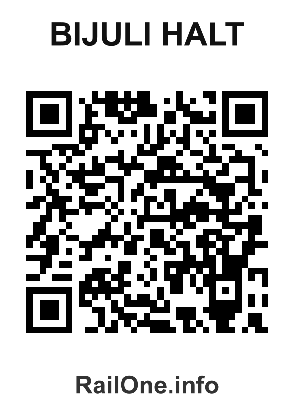 RailOne QR Code for Bijuli Halt station