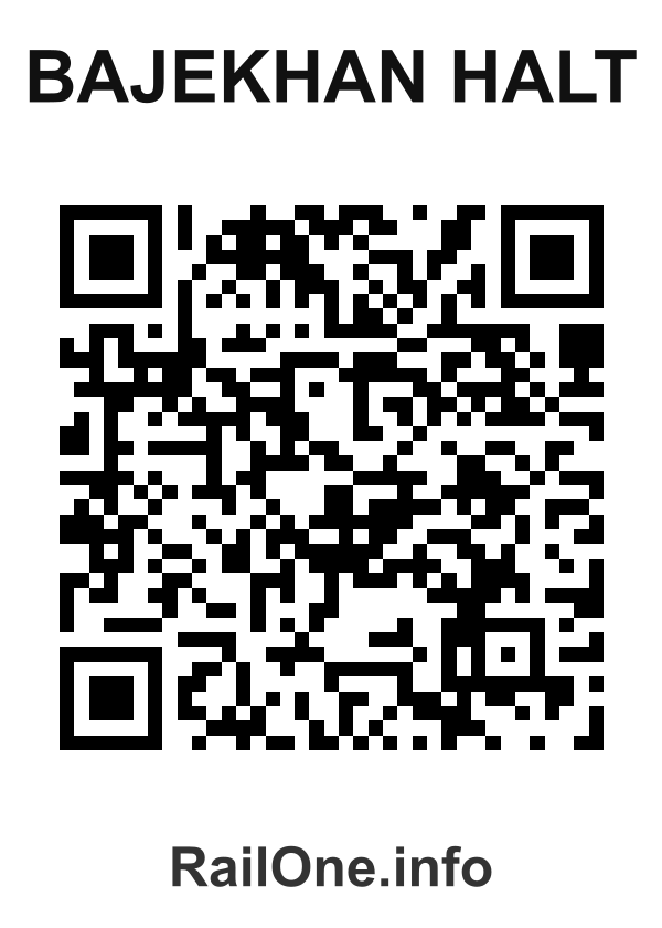 RailOne QR Code for Bajekhan Halt station