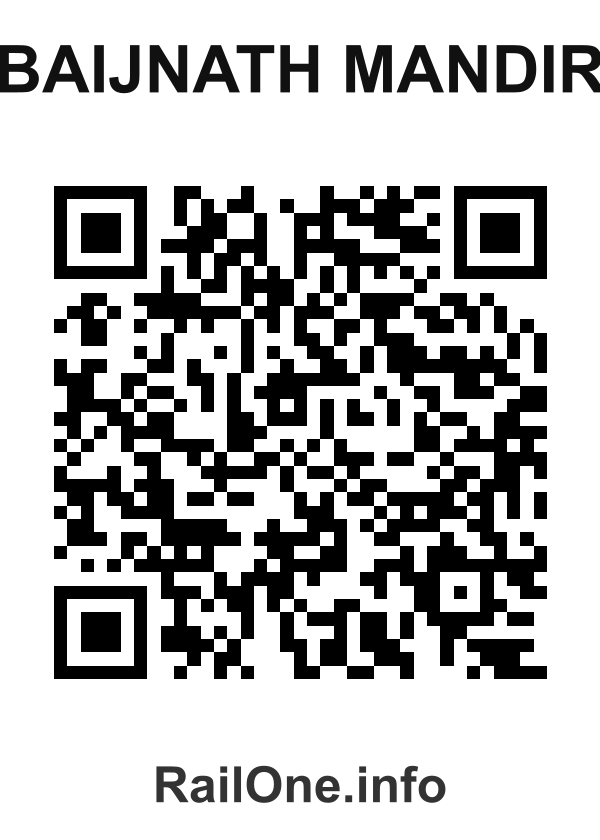 RailOne QR Code for Baijnath Mandir station