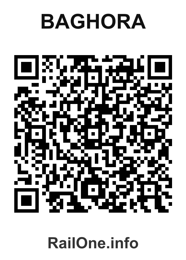 RailOne QR Code for Baghora station