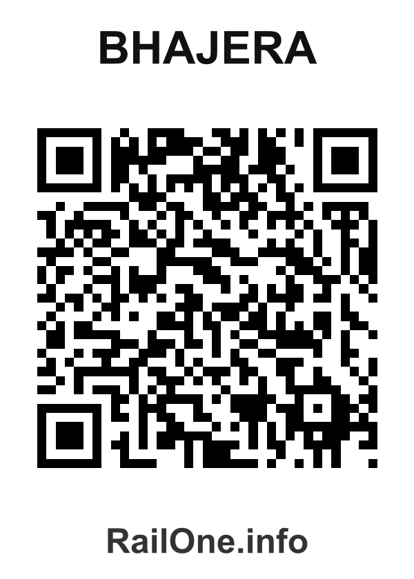 RailOne QR Code for Bhajera station