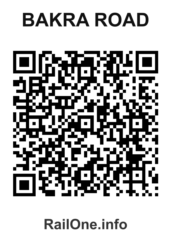RailOne QR Code for Bakra Road station