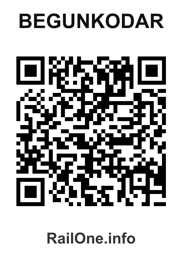 RailOne QR Code for Begunkodar station