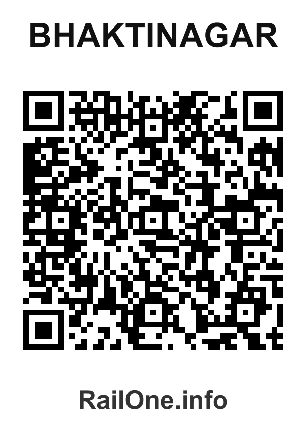 RailOne QR Code for Bhaktinagar station
