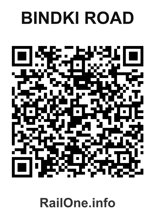RailOne QR Code for Bindki Road station