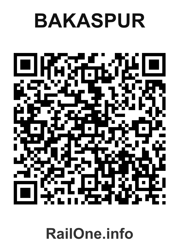 RailOne QR Code for Bakaspur station