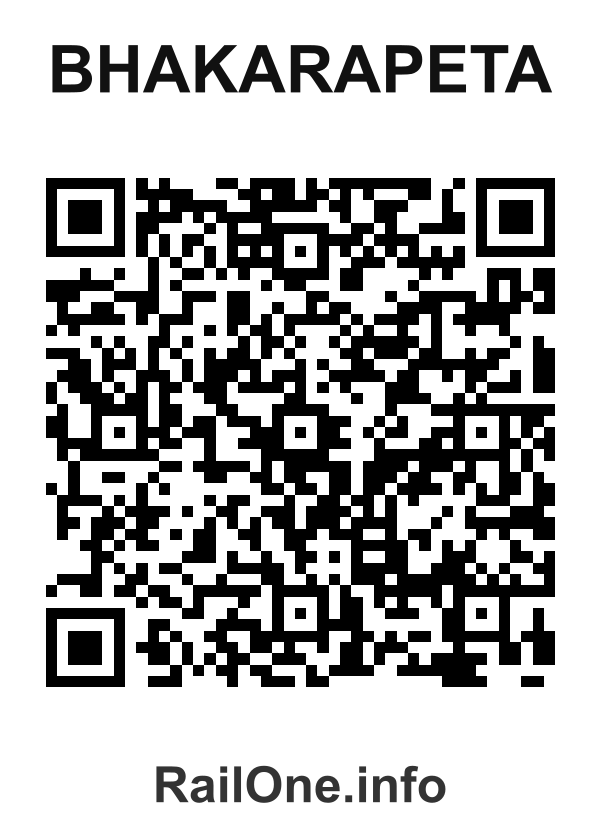 RailOne QR Code for Bhakarapeta station