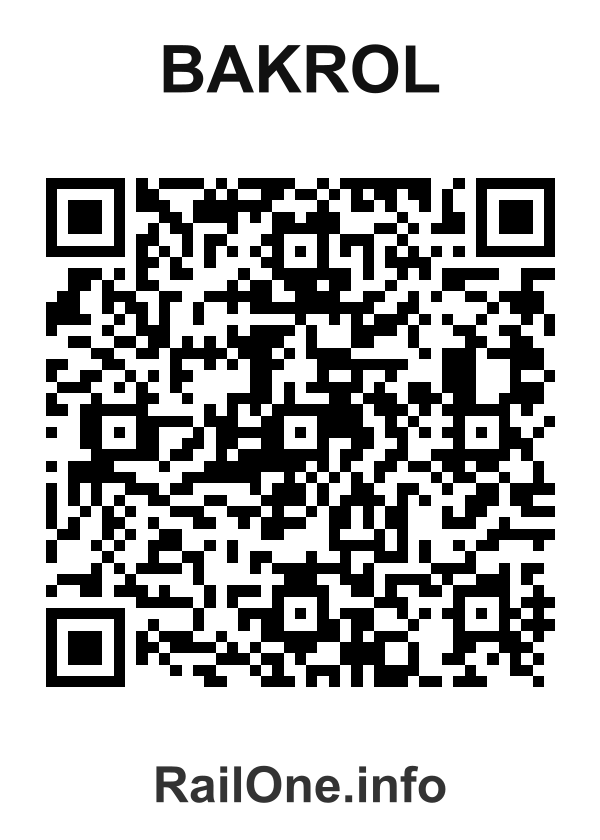 RailOne QR Code for Bakrol station