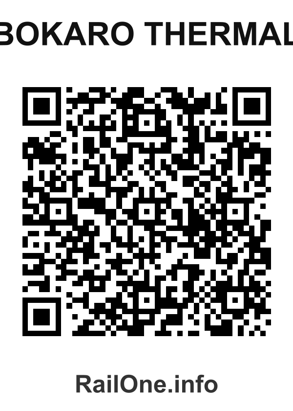 RailOne QR Code for Bokaro Thermal station