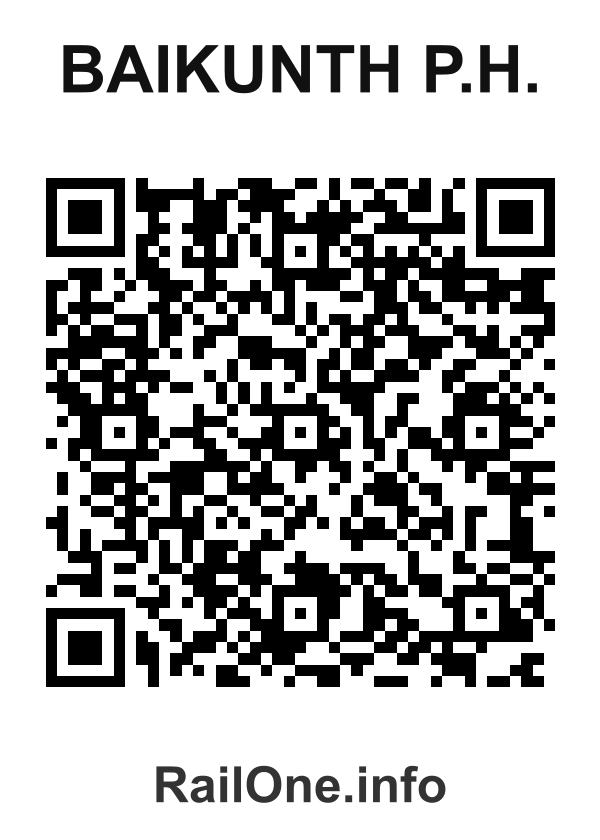 RailOne QR Code for Baikunth P.h. station