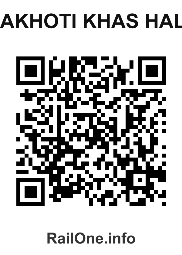 RailOne QR Code for Bakhoti Khas Halt station